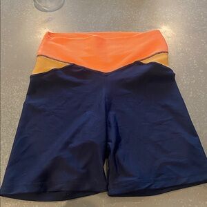 THE UPSIDE Anthropologie workout/athletic shakti spin short navy small like new